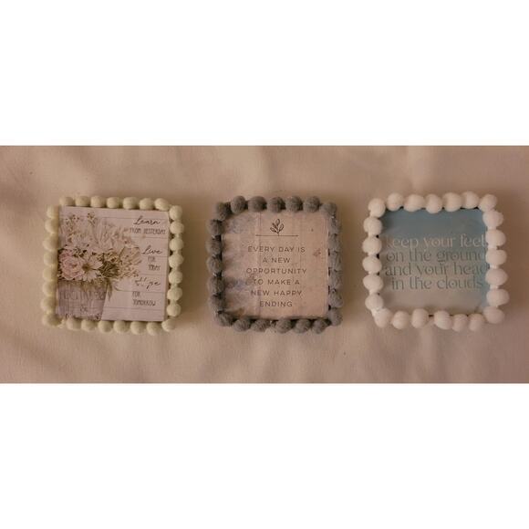 Lot Of 9 Wooden MAGNETS Positive Sayings Love Beautiful Believe hope Mom Gift20 - Picture 7 of 13